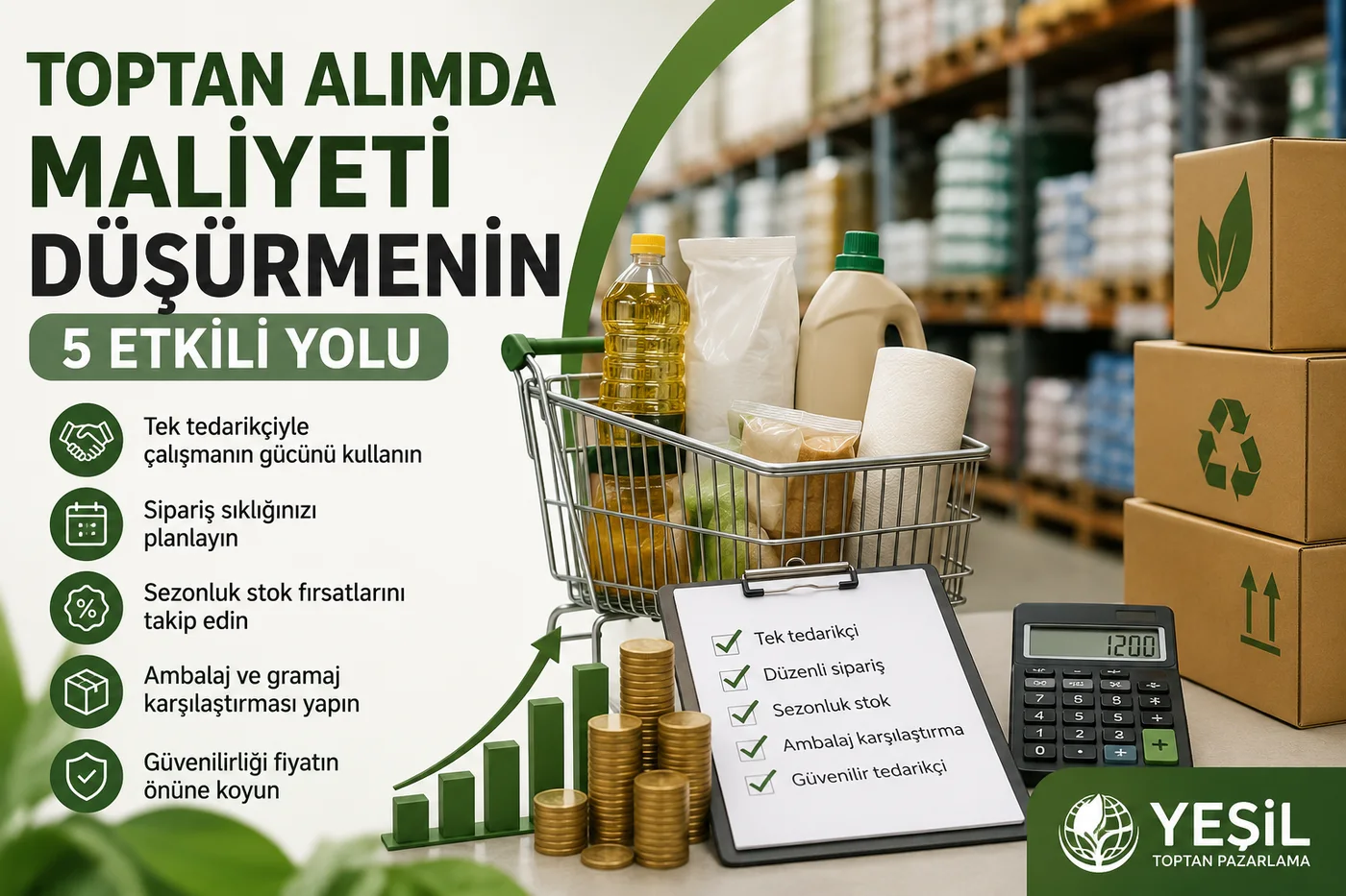 Toptan Alımda Maliyeti Düşürmenin 5 Etkili Yolu